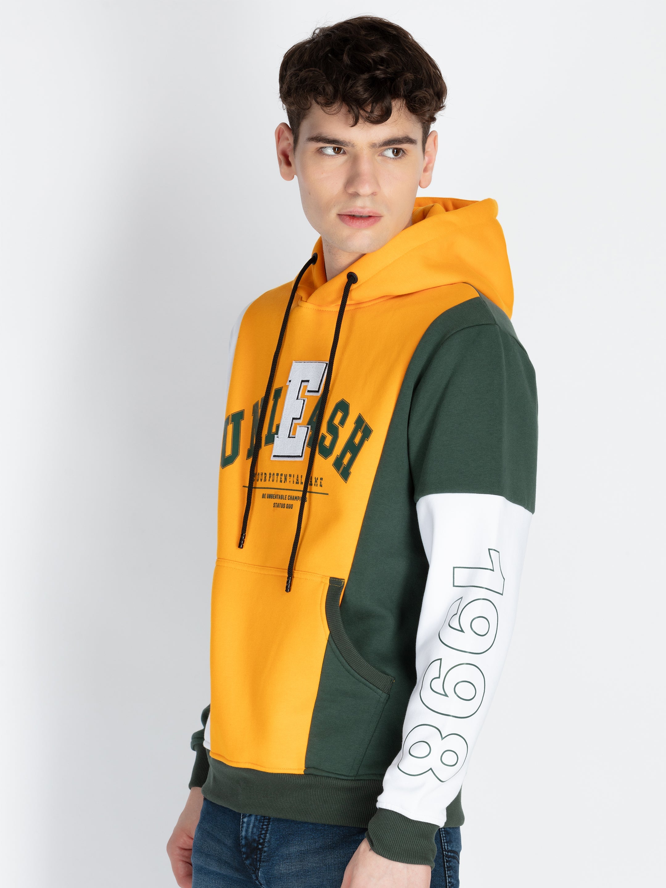 Mens Mix & Match Hooded Sweatshirt Secondary image