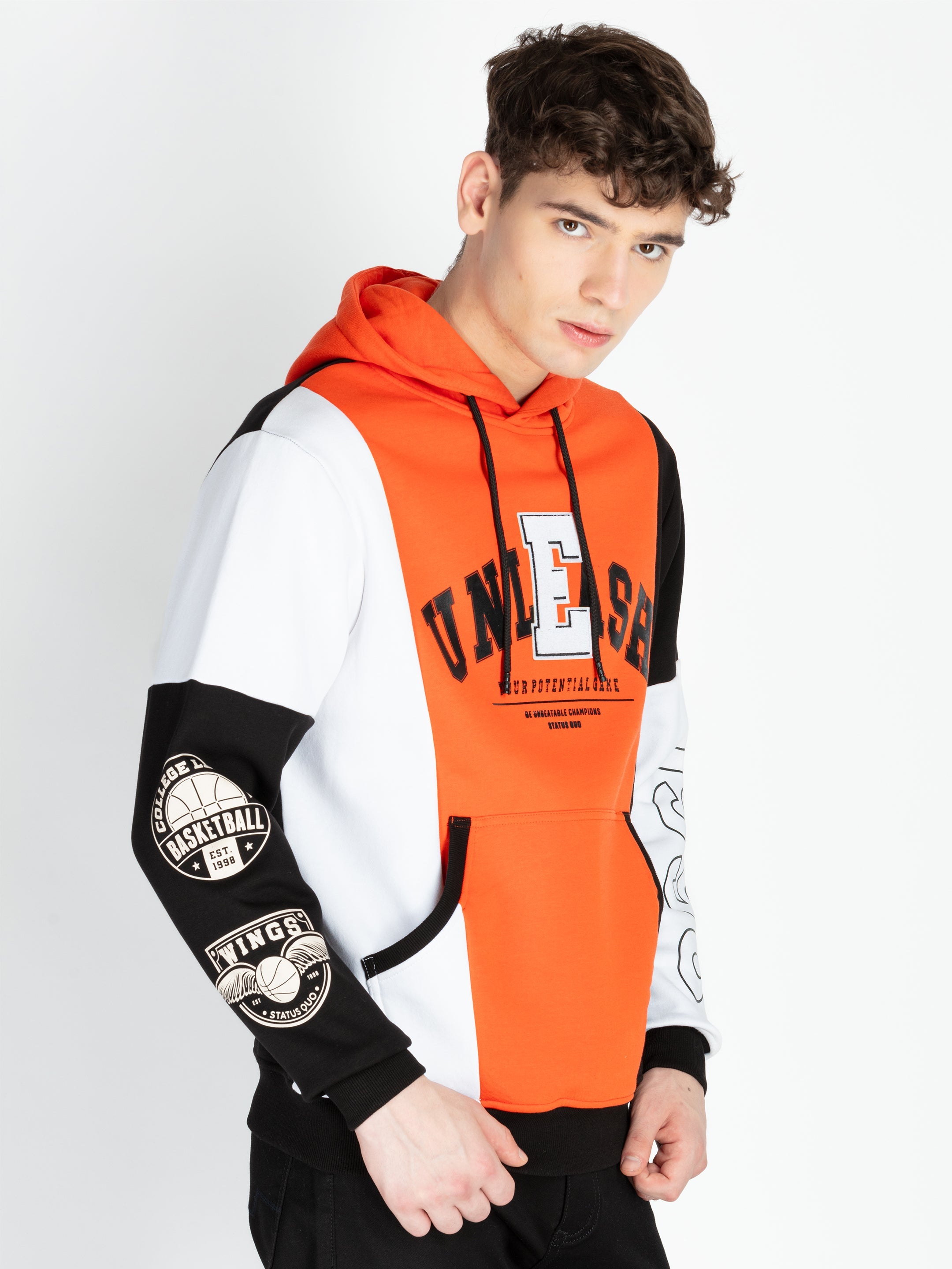 Mens Mix & Match Hooded Sweatshirt Secondary image
