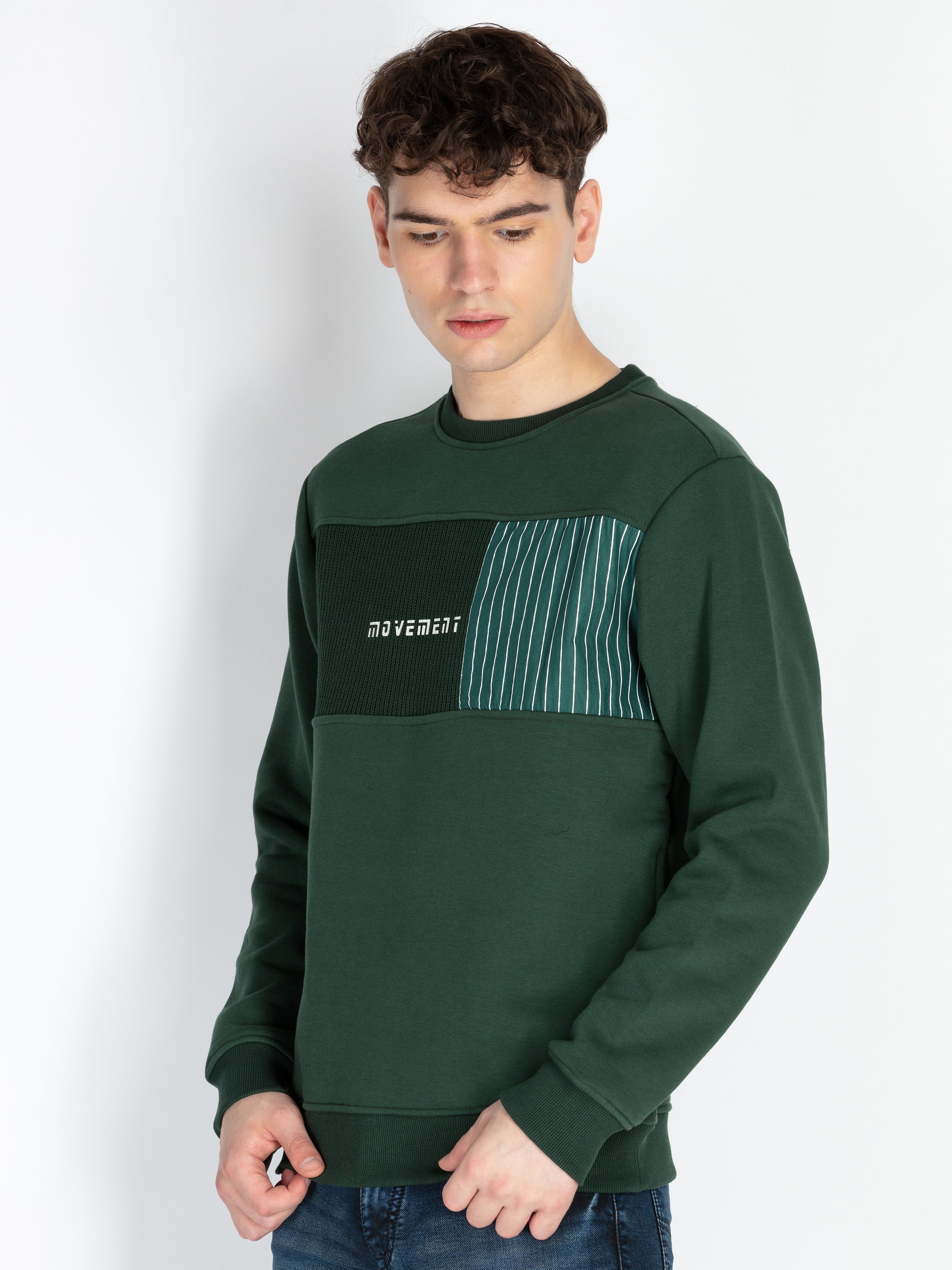 Mens Mix & Match Round Neck Sweatshirt Secondary image