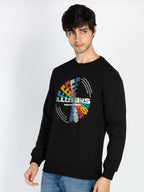 Mens Printed Round Neck Full Sleeve Sweatshirt