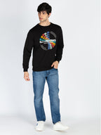 Mens Printed Round Neck Full Sleeve Sweatshirt