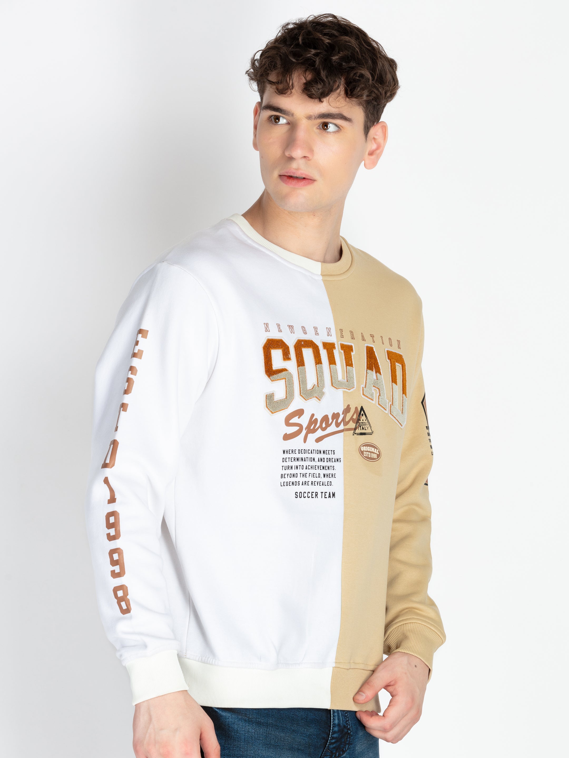 Mens Mix & Match Round Neck Sweatshirt Secondary image