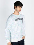 Mens All Over Printed Round Neck Sweatshirt