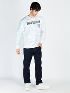 Mens All Over Printed Round Neck Sweatshirt