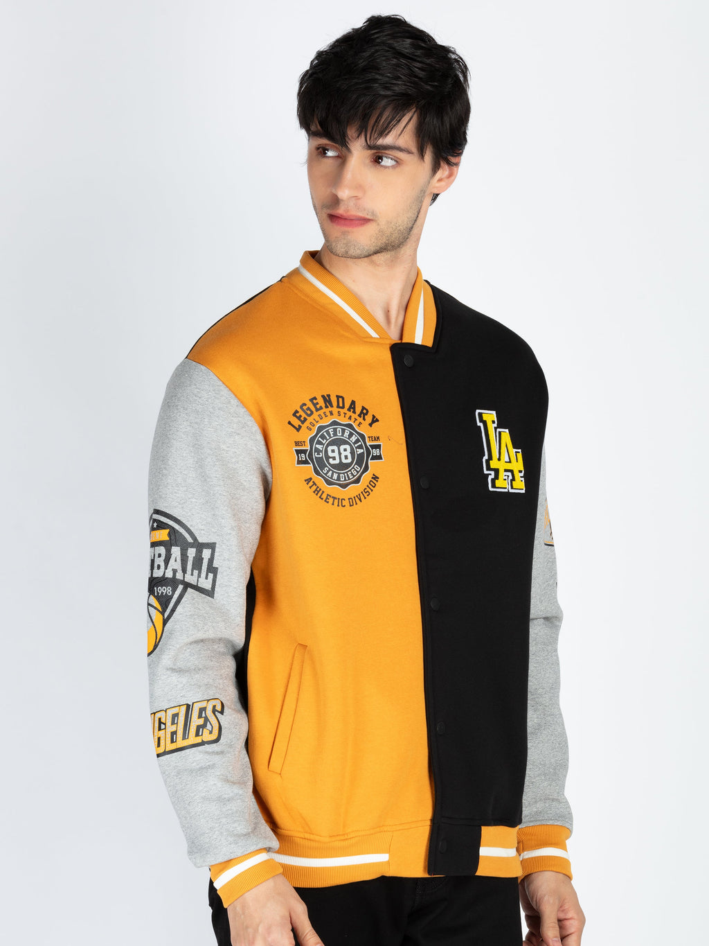 Mens Colorblocked Full Sleeve Sweatshirt