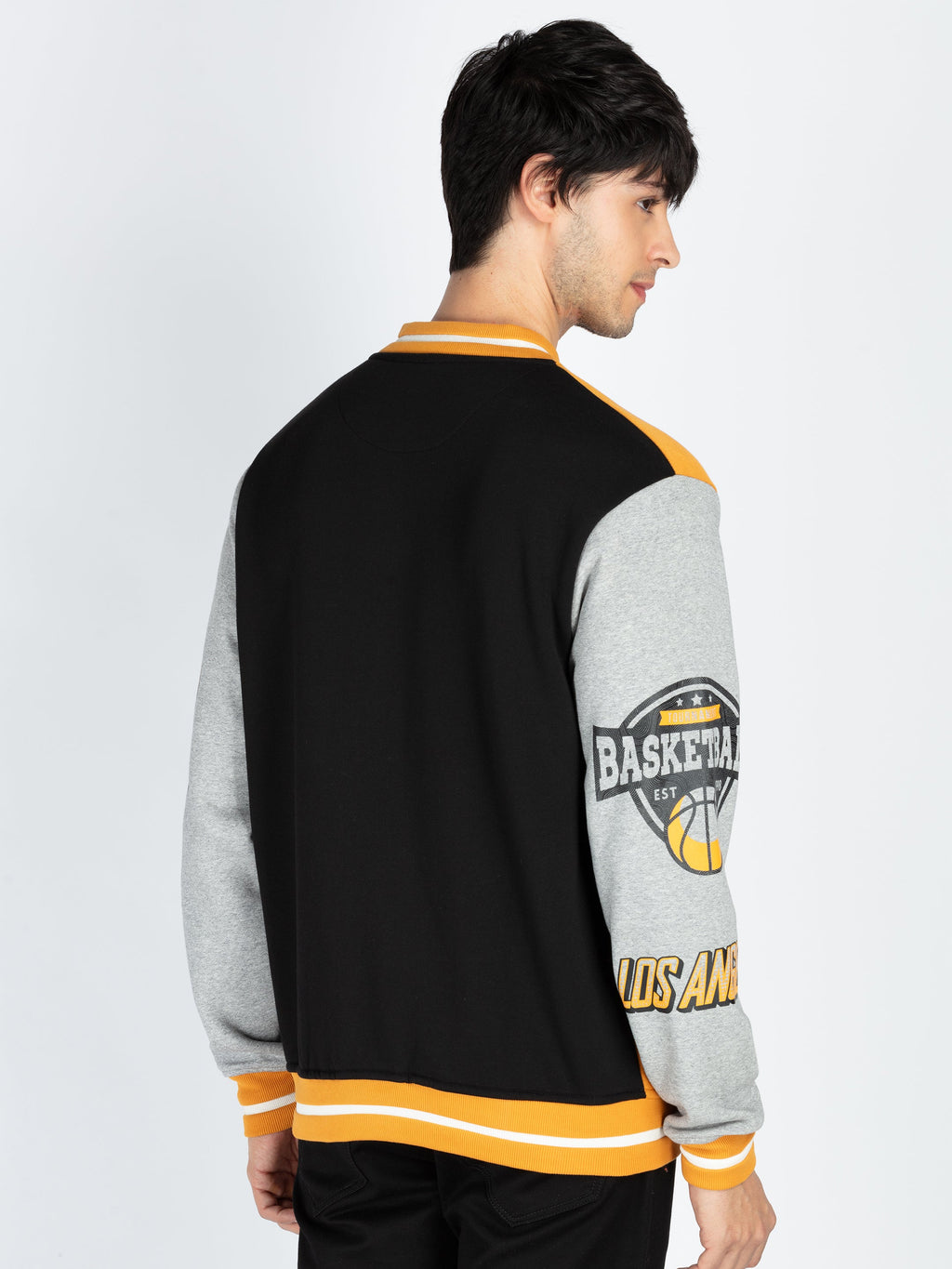 Mens Colorblocked Full Sleeve Sweatshirt