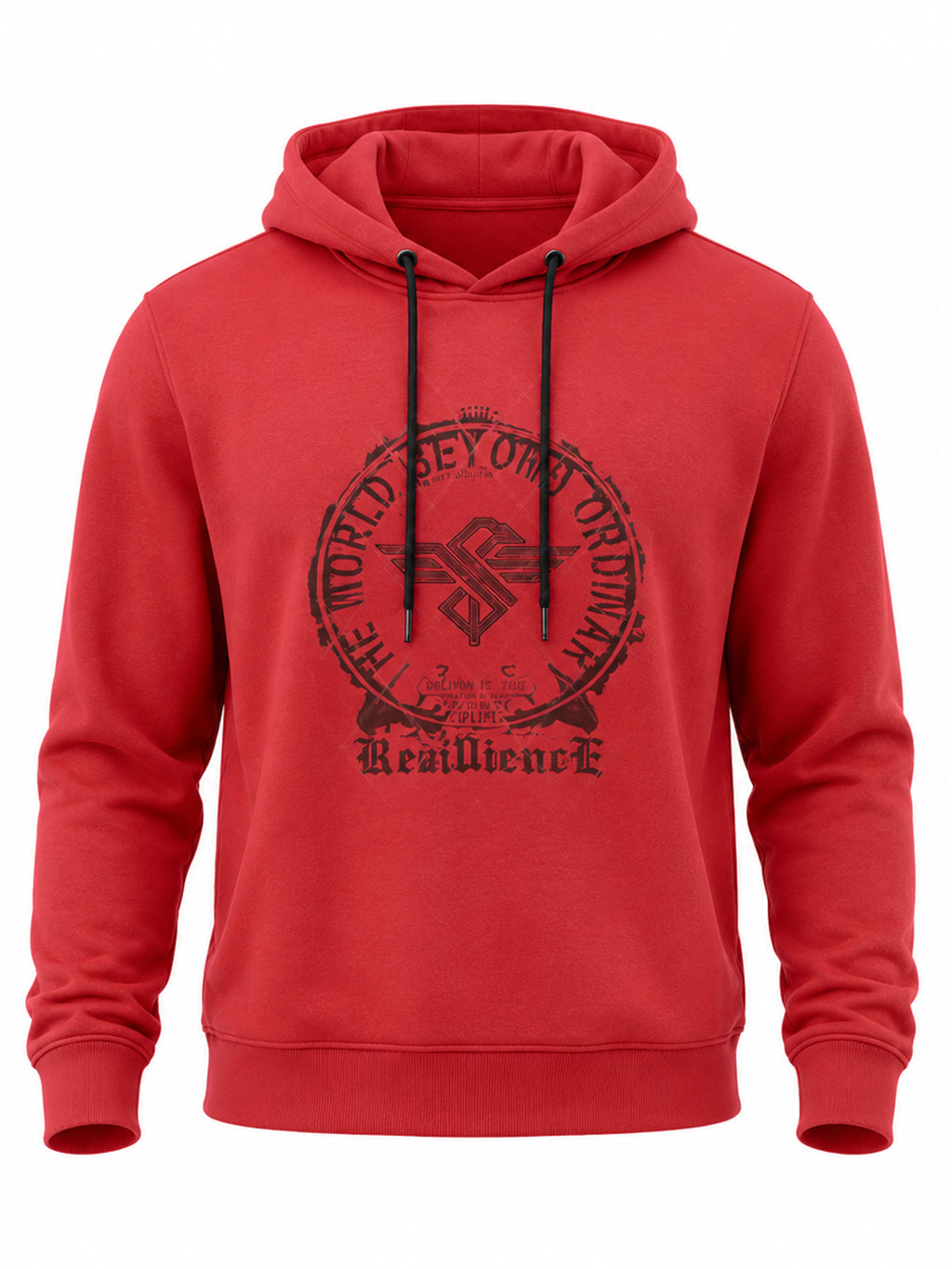 Trendy Chest Typography Print Hoodie