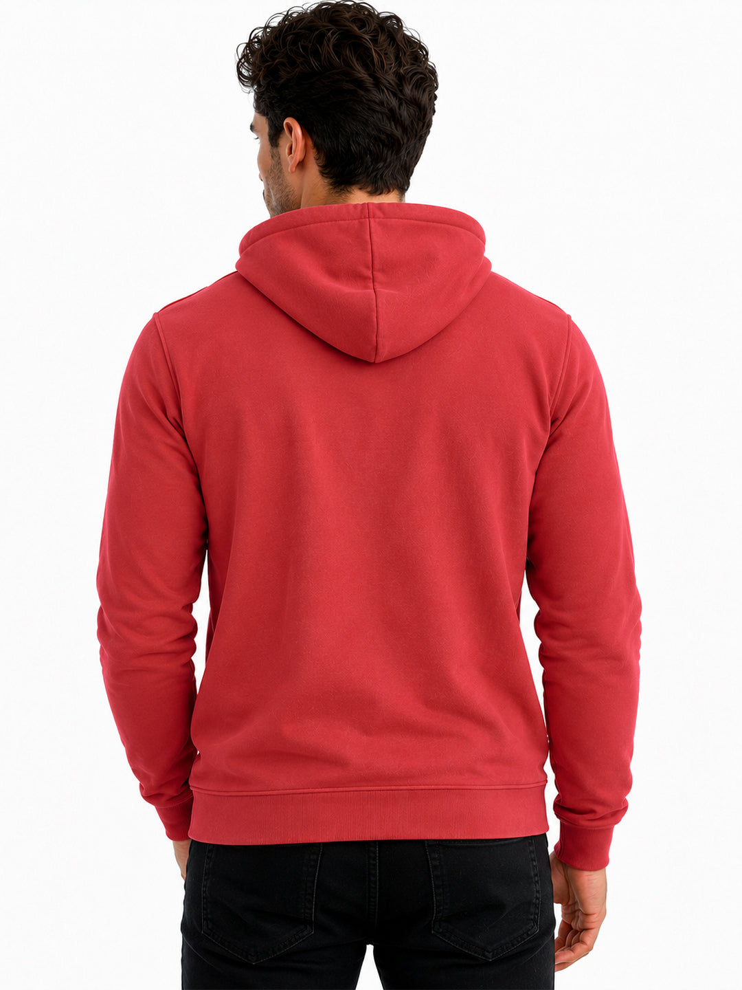 Trendy Chest Typography Print Hoodie