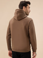 Men's Trendy Chest Typography Print Hoodie Full Sleeve Fleece Sweatshirt