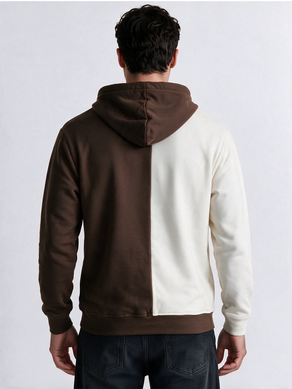 Men’s Cotton Blend Full Sleeves Printed Hooded Sweatshirt
