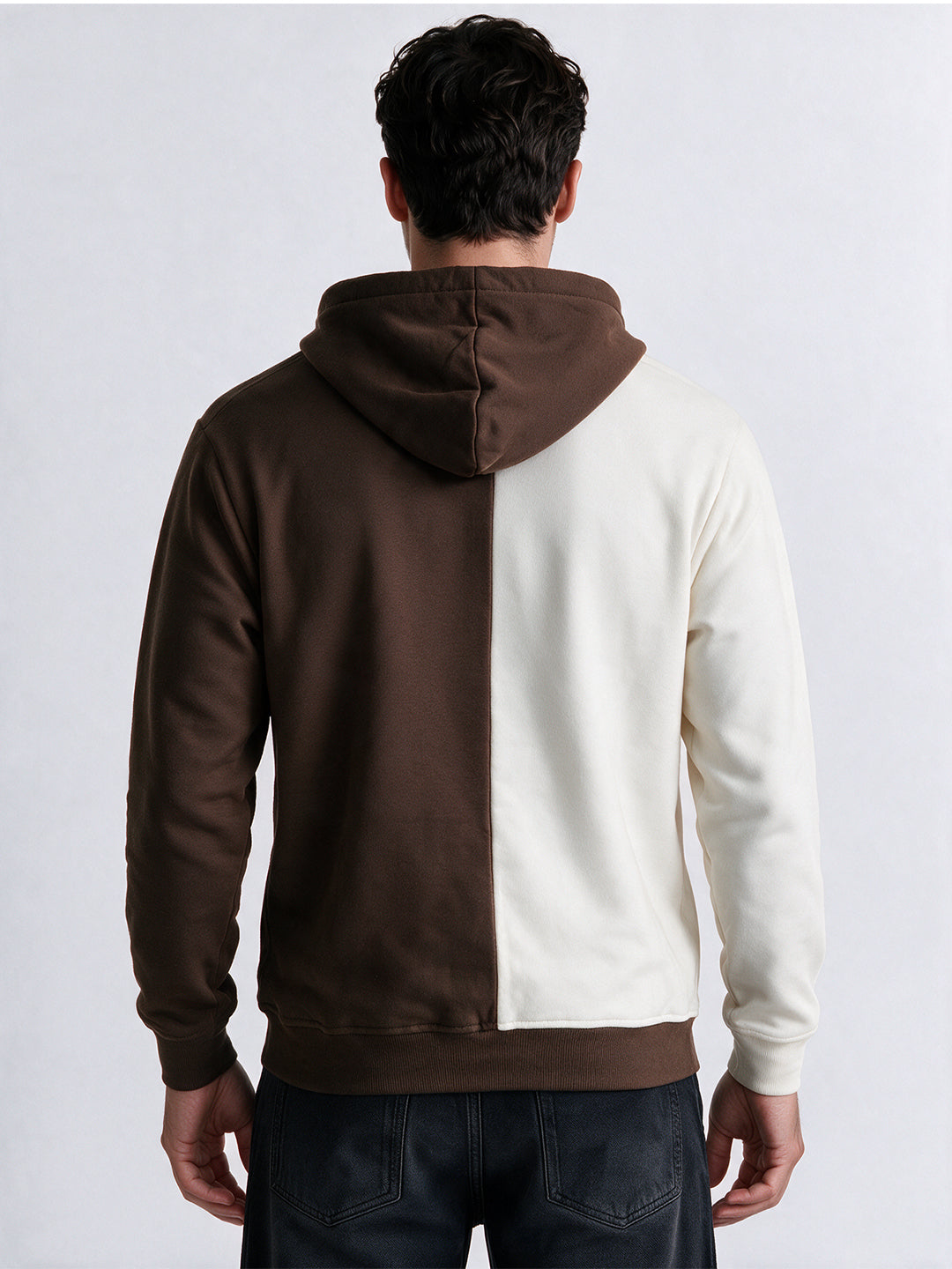 Men’s Cotton Blend Full Sleeves Printed Hooded Sweatshirt