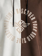 Men’s Cotton Blend Full Sleeves Printed Hooded Sweatshirt