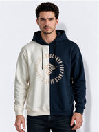 Men’s Cotton Blend Full Sleeves Printed Hooded Sweatshirt