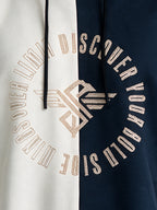 Men’s Cotton Blend Full Sleeves Printed Hooded Sweatshirt
