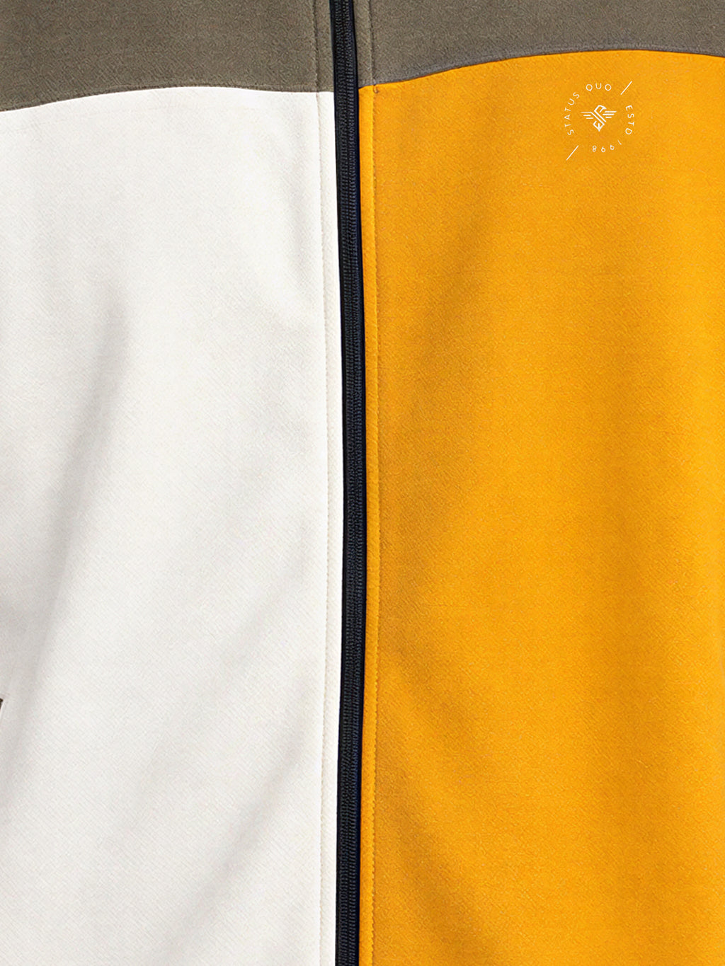 Men's Colourblocked Typography Fleece Sweatshirt