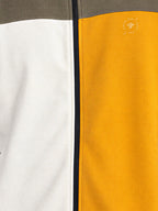 Men's Colourblocked Typography Fleece Sweatshirt