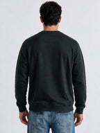 Men’s Cotton Blend Solid Round Neck Regular Fit Sweatshirt