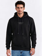 Men's Regular Fit Blended Long Sleeves Hooded Sweatshirt