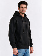Men's Regular Fit Blended Long Sleeves Hooded Sweatshirt