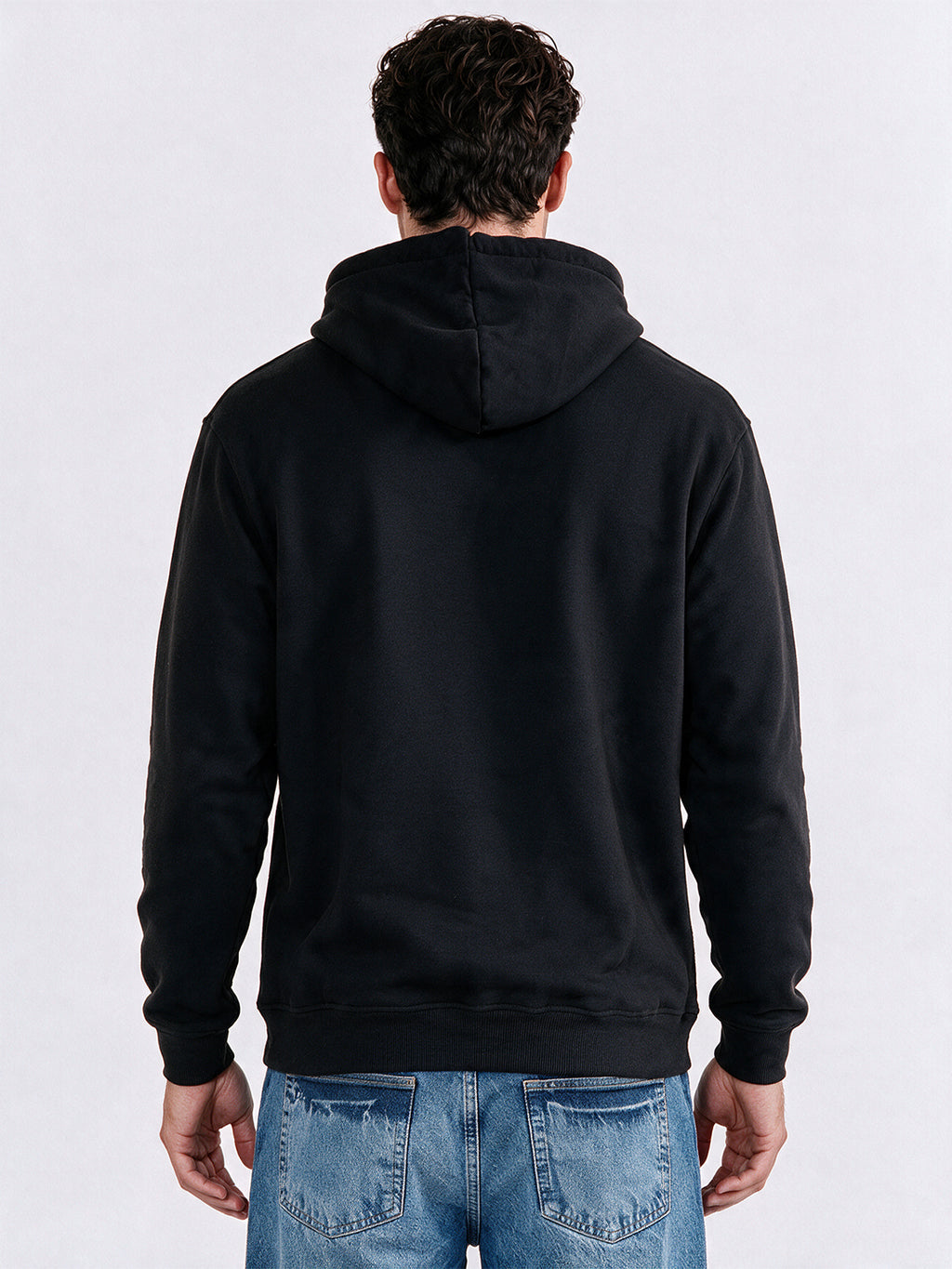 Men's Regular Fit Blended Long Sleeves Hooded Sweatshirt
