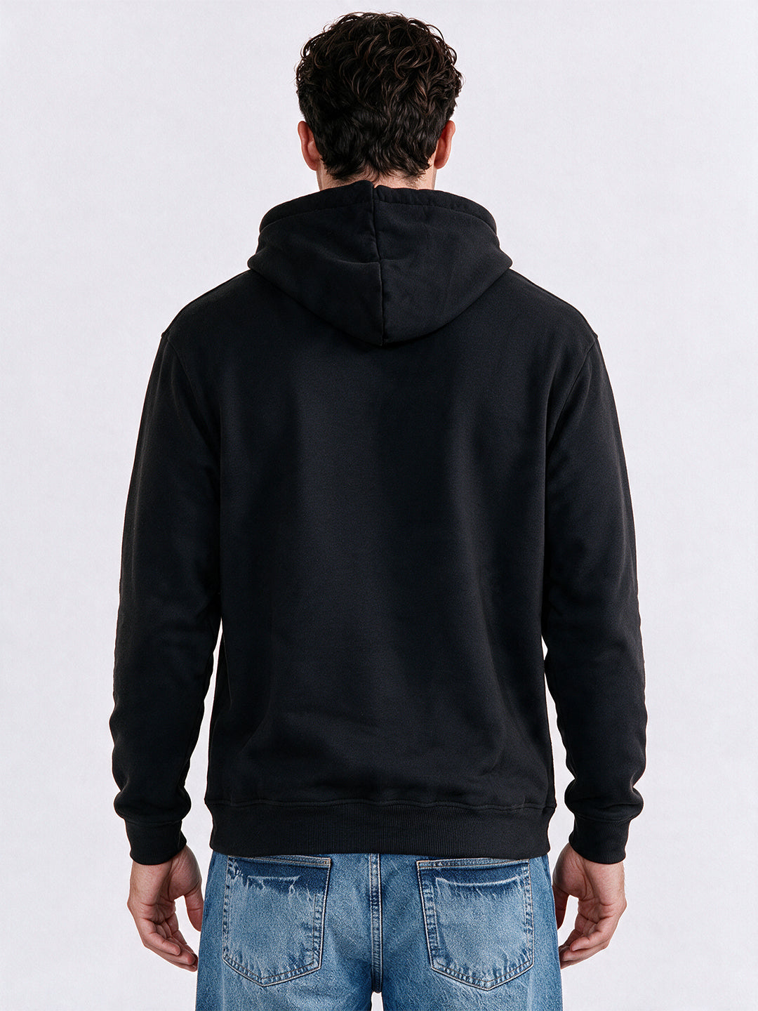 Men's Regular Fit Blended Long Sleeves Hooded Sweatshirt