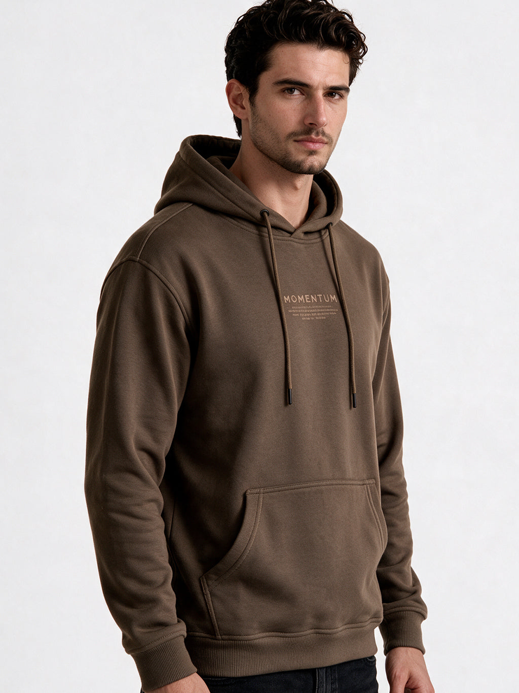 Men's Blended Hooded Regular Fit Sweatshirt