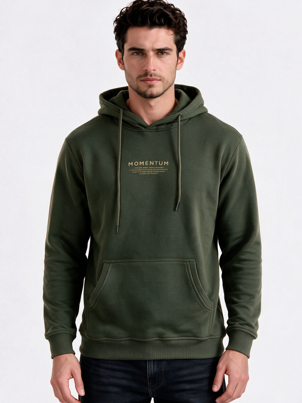 Men's Blended Hooded Regular Fit Sweatshirt