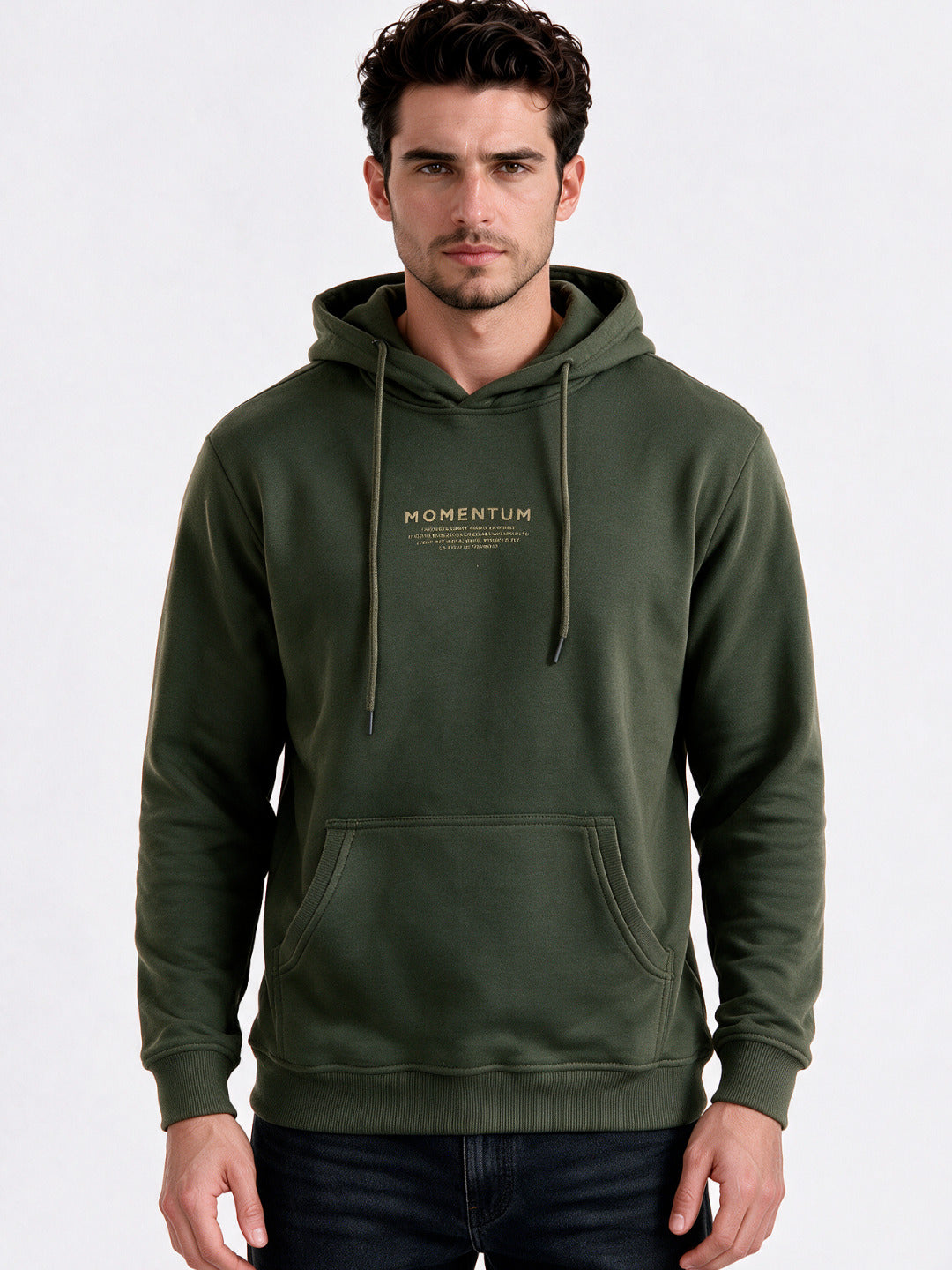 Men's Blended Hooded Regular Fit Sweatshirt