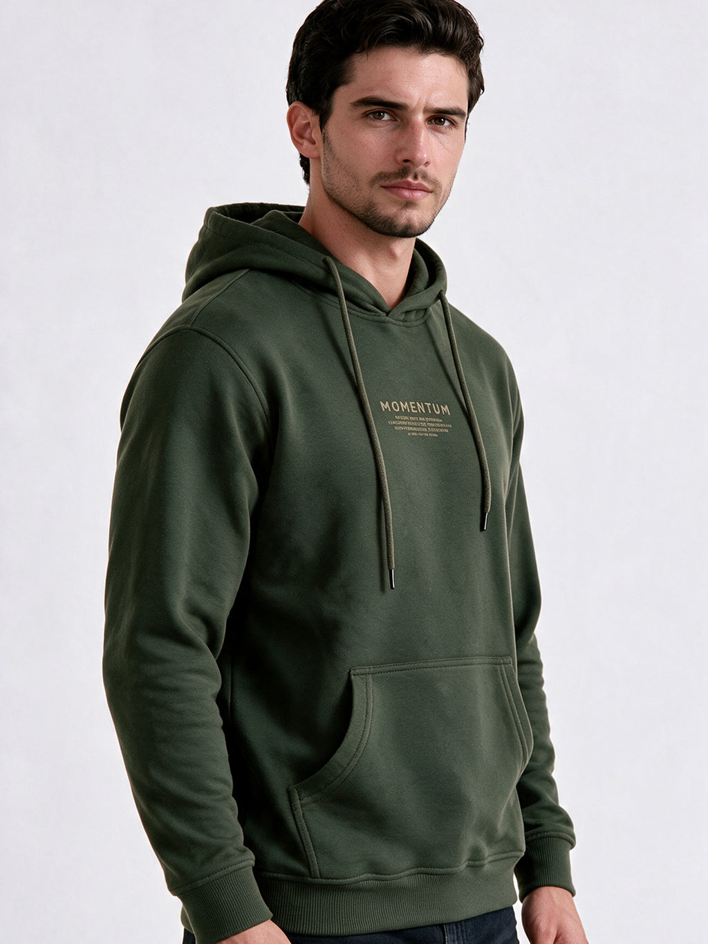 Men's Blended Hooded Regular Fit Sweatshirt