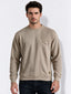 Men’s Cotton Blend Solid Round Neck Regular Fit Sweatshirt