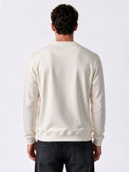 Men's Solid Regular Fit Round Neck Long Sleeve Sweatshirt