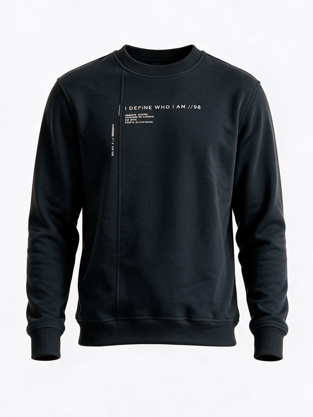 Men's Blended Round Neck Regular Fit Sweatshirt