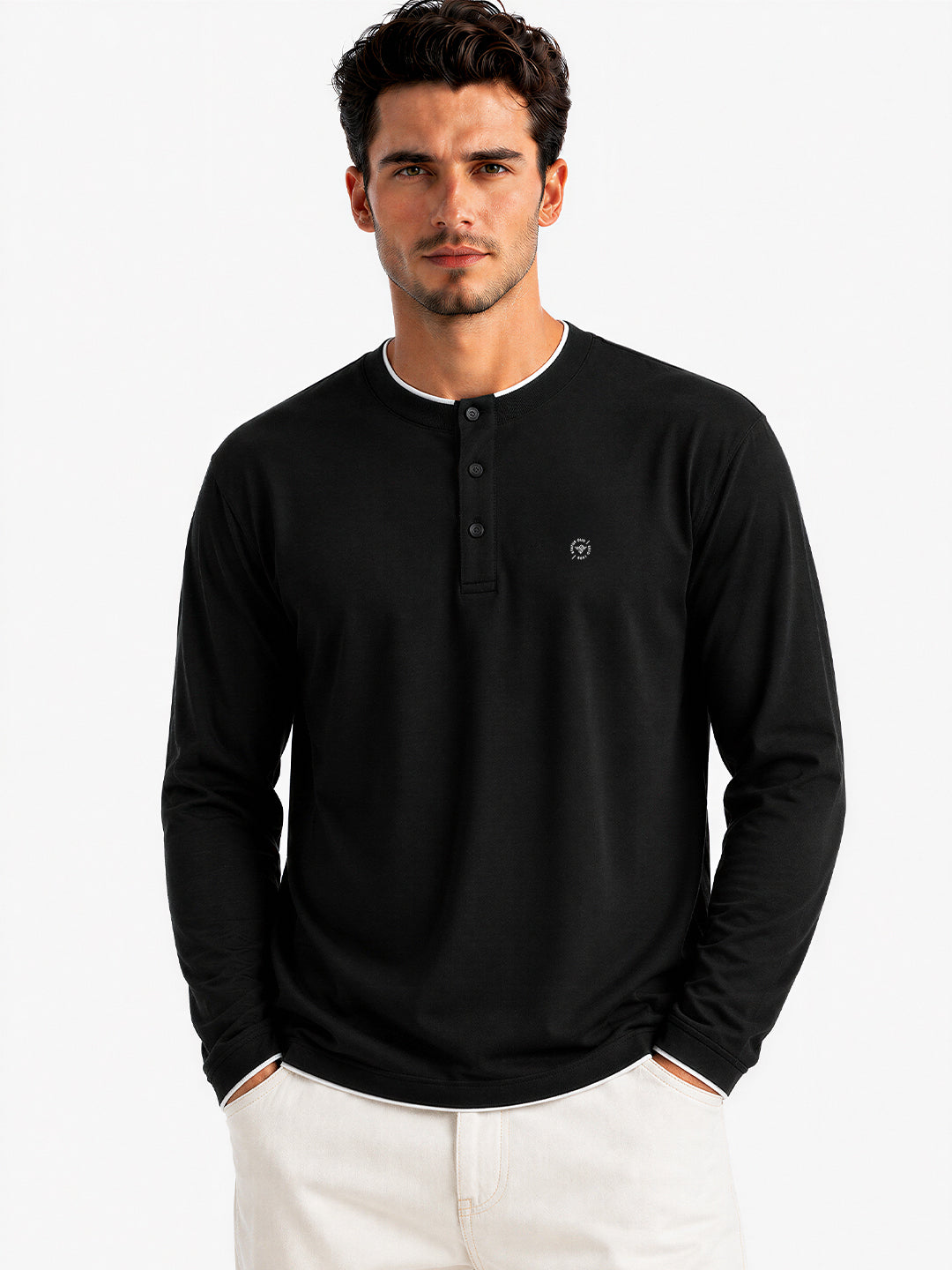 Essential Henley Neck T-shirt