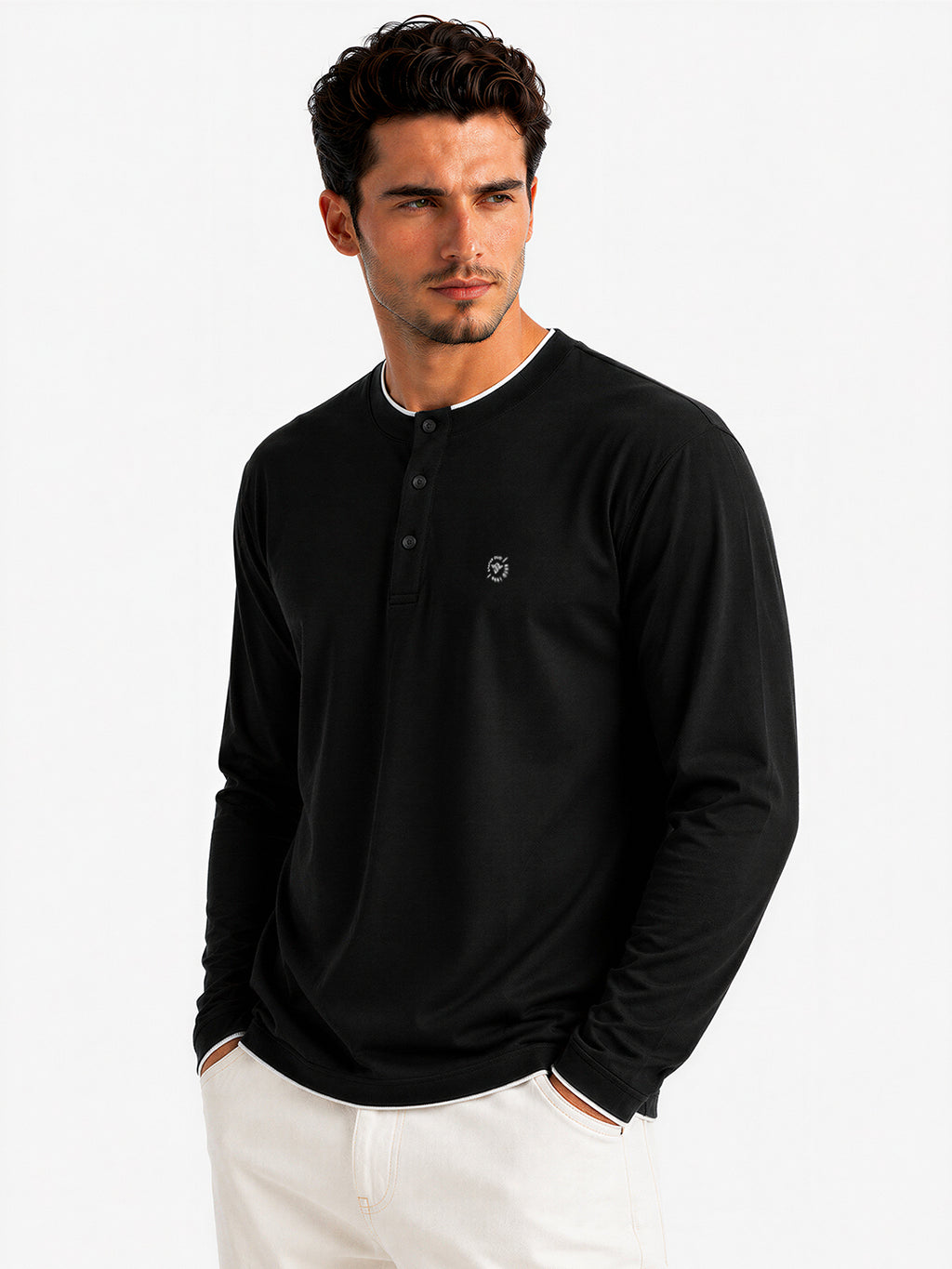 Essential Henley Neck T-shirt