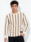 Striped Round Neck Regular Fit Tshirt