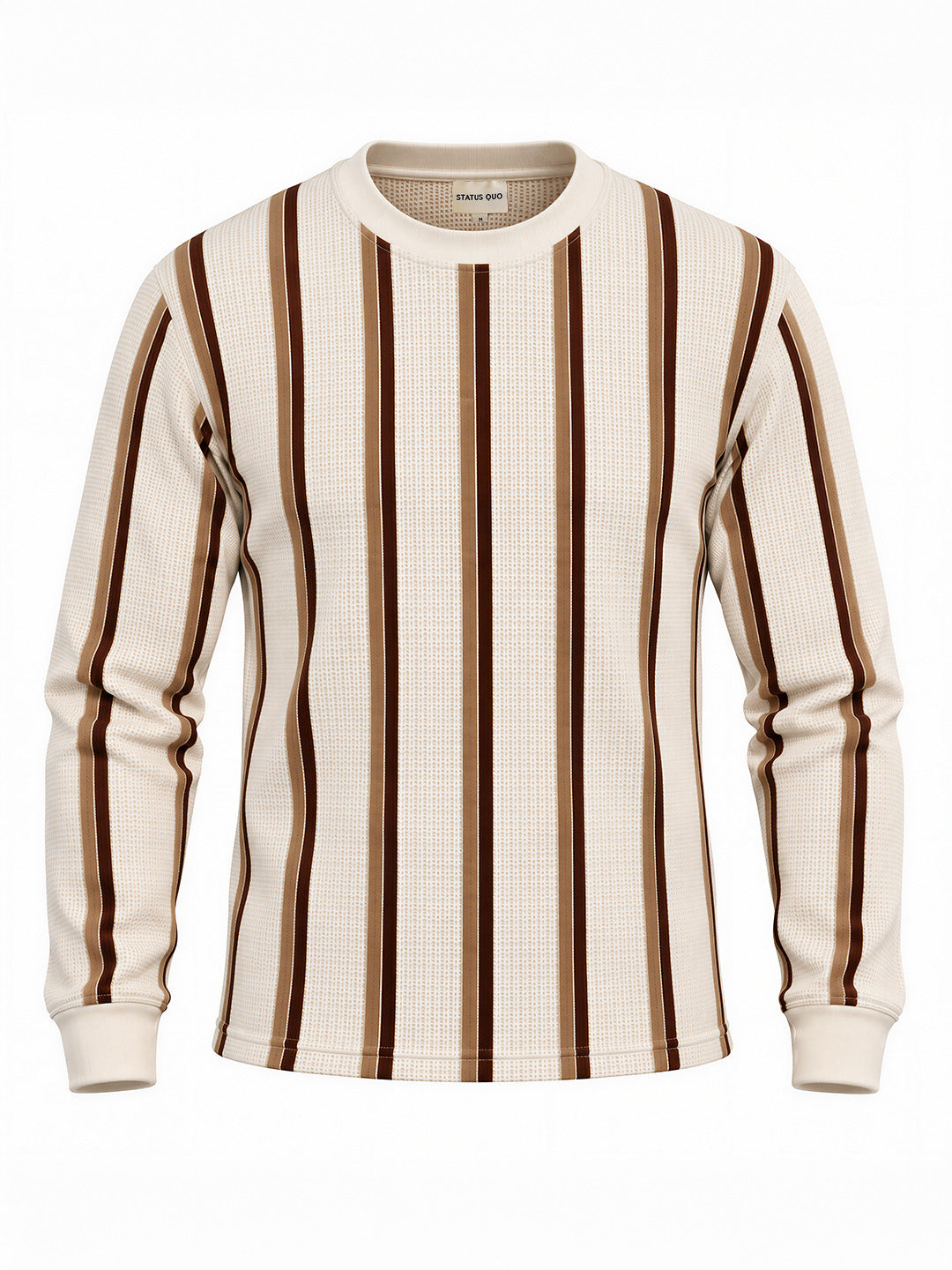 Striped Round Neck Regular Fit Tshirt