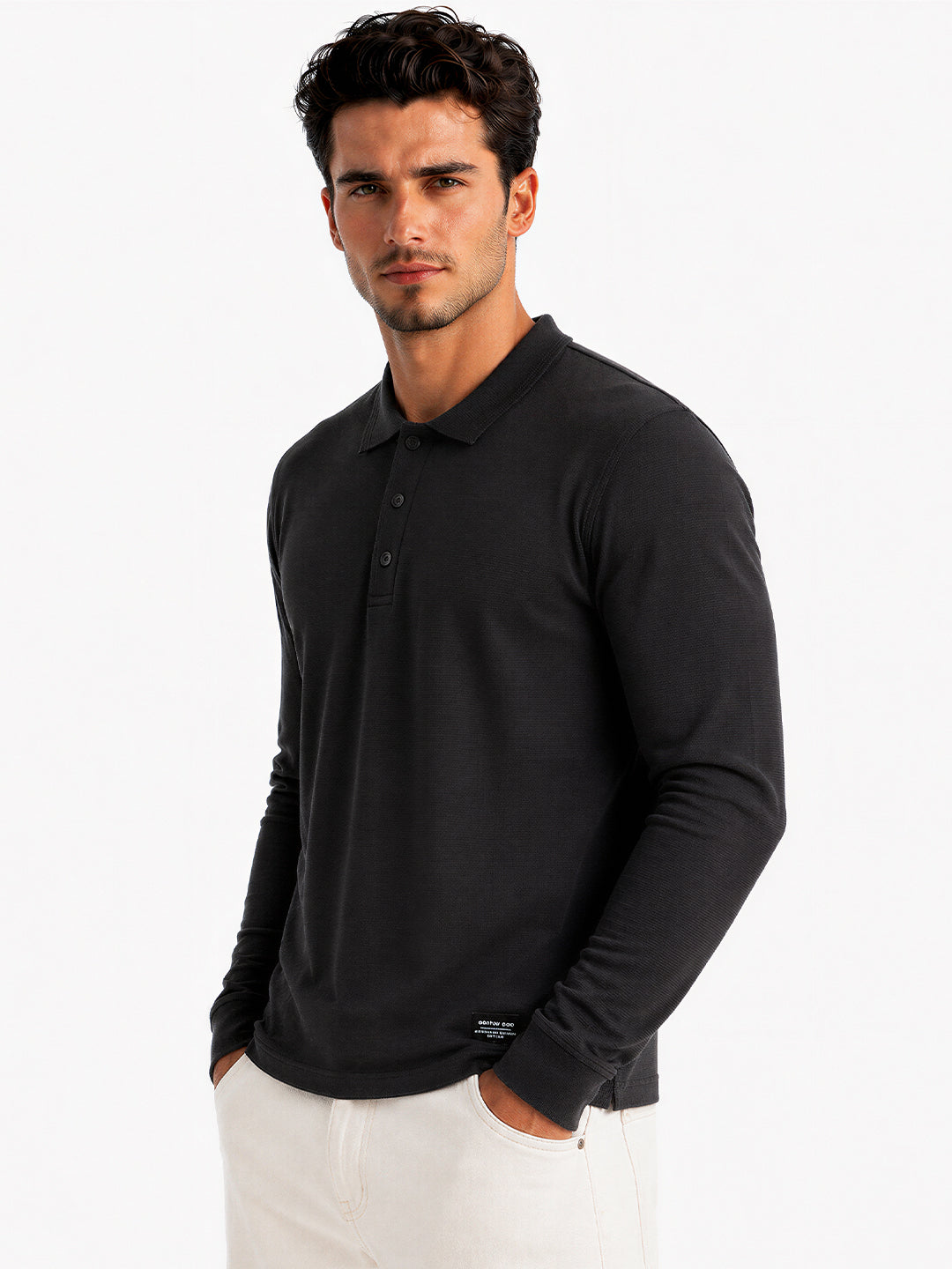 Solid Regular Fit Polo T-shirt