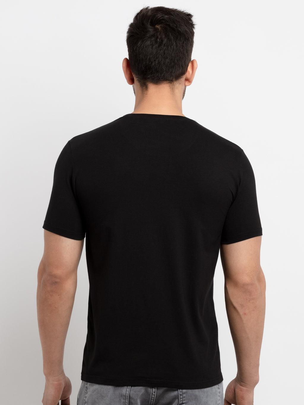 Mens Printed Round Neck T-Shirt
