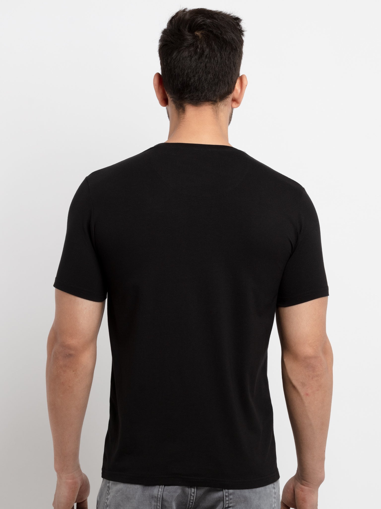 Mens Printed Round Neck T-Shirt
