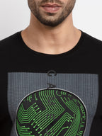 Mens Printed Round Neck T-Shirt