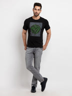 Mens Printed Round Neck T-Shirt