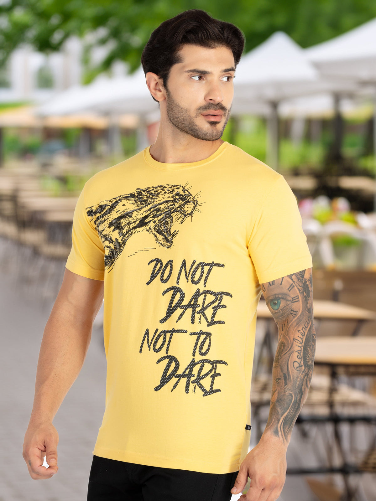 Mens Printed Round Neck T-Shirt