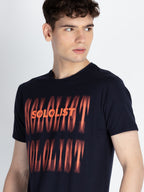 Mens All Over Printed Round Neck T-Shirt