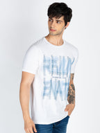 Mens Printed Round Neck T-Shirt