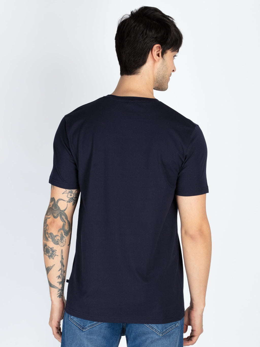 Mens Printed Round Neck T-Shirt