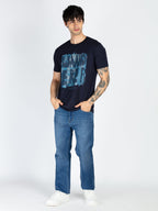 Mens Printed Round Neck T-Shirt