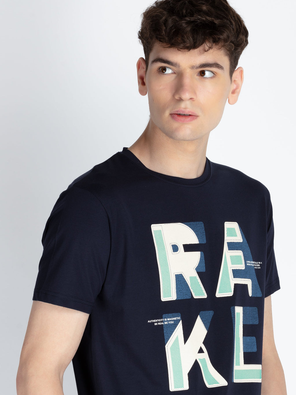 Mens Printed Round Neck T-Shirt