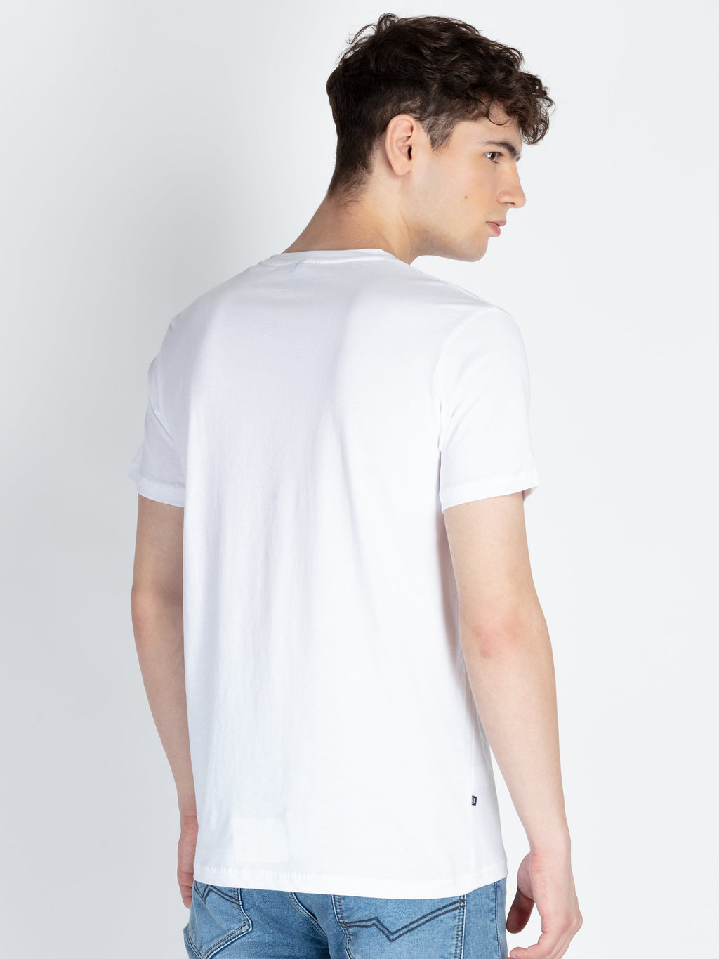 Mens Printed Round Neck T-Shirt