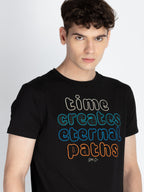 Mens Printed Round Neck T-Shirt