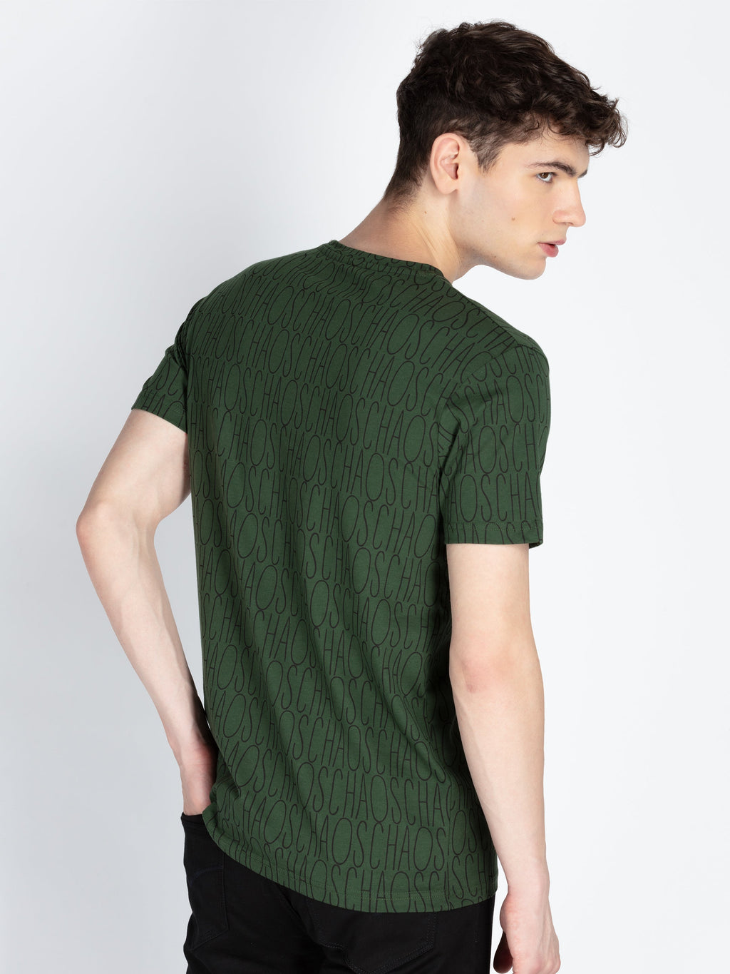 Mens All Over Printed Round Neck T-Shirt
